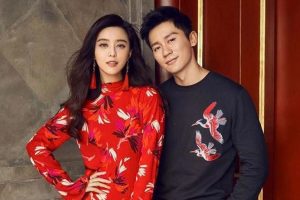 Li Bingbing with her future husband, Li Chen.