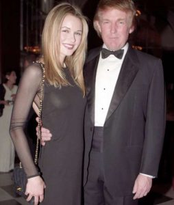 Celina Midelfart with current president of US, Donald Trump