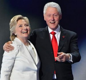 Hillary Clinton with her husband, Bill Clinton