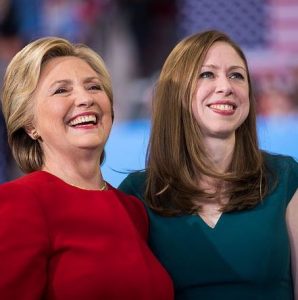 Hillary with her daughter, Chelsea Victoria