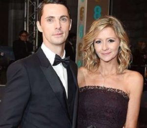 Sophie Dymoke with her husband, Matthew Goode