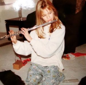 Sara Paxton playing Harry Potter Theme Song On Flute In Her Childhood