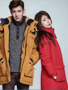 Ji Chang Wook and Ha Ji-Won are posing for a photo shoot.