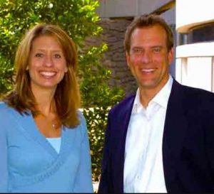 Stephanie Abrams with her ex-husband, Mike Bettes