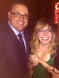 Kirsten Vangsness con il fidanzato Keth Hanson