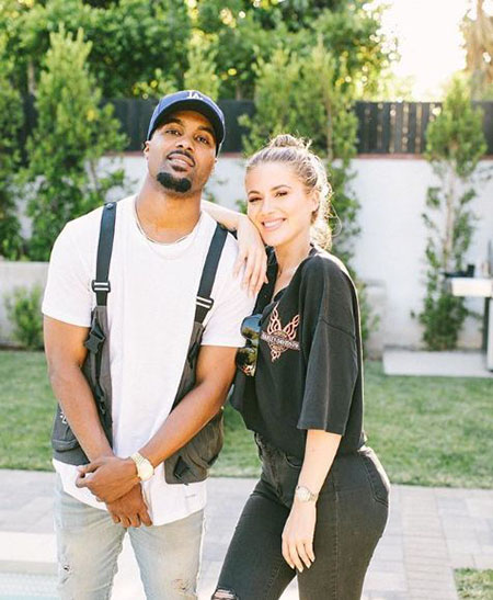 Steelo Brim with his girlfriend turned fiance, Conna Walker