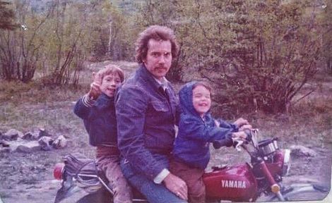 Victor Webster with his father and brother