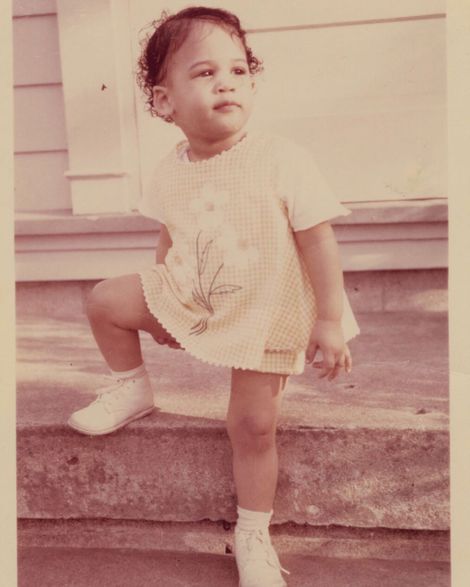 Kamala Harris in her childhood days