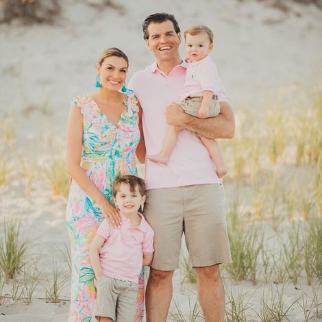 Jackie Bruno with her husband & children