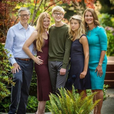 Rory John Gates with his parents & siblings