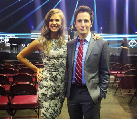 Jonny Harris with his fiance, Kaitlin Kozell