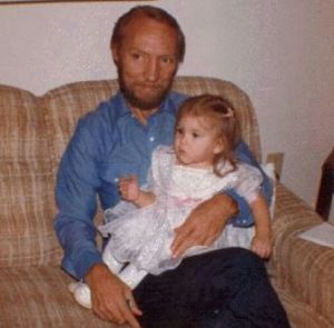 Brandi with her father during her early age