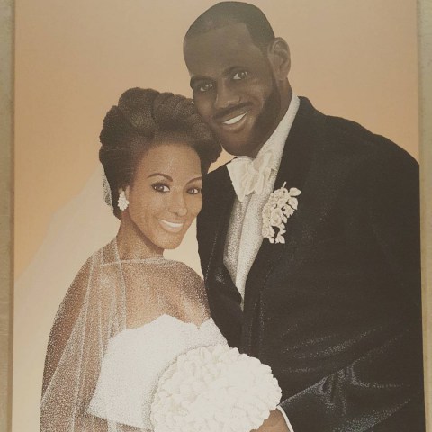 The happily married couple Savannah & LaBron James
