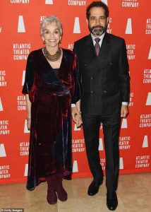 Picture of Tony Shalhoub with his wife, Brooke Adams at Atlantic Theater Comapny