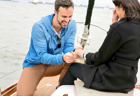 Rodrigo proposing Tracee for marriage on May 22, 2018