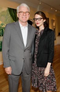 Anne Stringfield and her husband, Steve Martin in LA Art House.