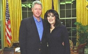 Monica Lewinsky with Bill Clinton   