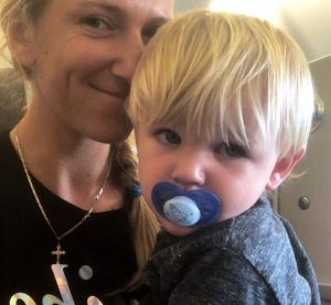 Victoria Azarenka with her son, Leo from her ex-partner