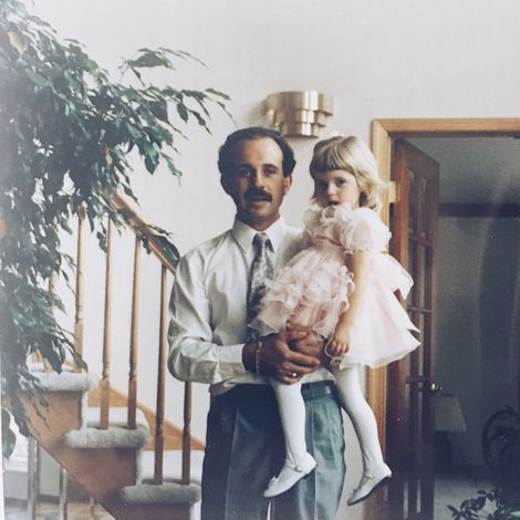 Lauren Pesce along with her father