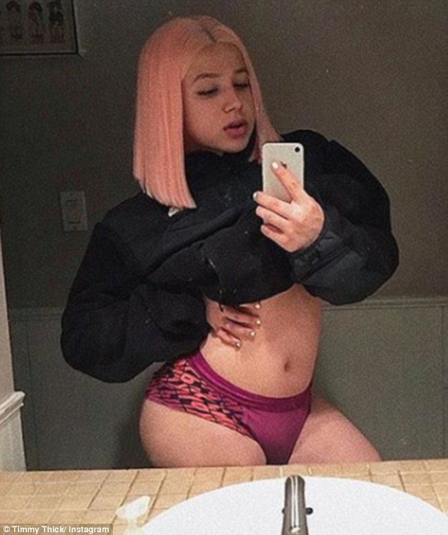 The social media sensation Timmy Thick (pictured) has left Twitter users st...