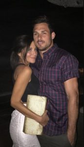 Kay Adams with her boyfriend, Danny Amendola.