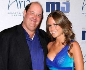 Celeste Ackelson with her husband, Brian Baumgartner