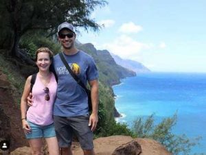 Joshua goes on hiking with his wife