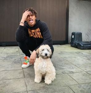 Zion with his dog