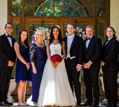 Mary Beth Roe attended her oldest son, Eric's Wedding
