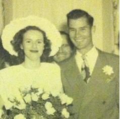 Russell Rhodes posts a picture of his parents wedding on the father's day
