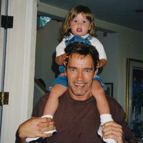 Christopher Schwarzenegger with his father, Arnold    