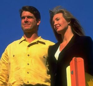 Miah Harbaugh with her former husband, Jim Harbaugh
