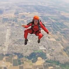 Patty Mayo's sky diving