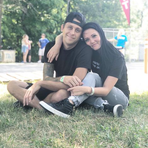 Brittney Atwood with her husband, Roman Atwood