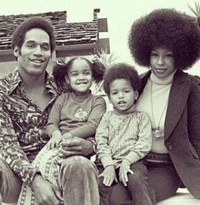 Arnelle Simpson at an early age with her family
