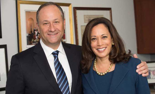 Kamala Harris and Douglas Emhoff