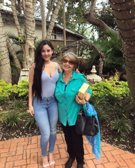 Angie Varona and her mother