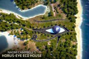 1 / 11 Naomi Campbell's Horus-Eye Eco House