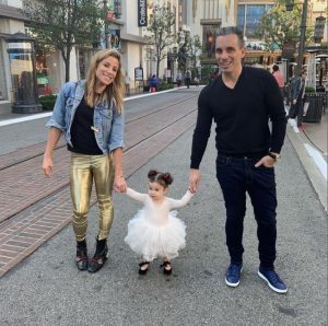 Sebastian Maniscalco and his spouse, Lana Gomez spending quality time with their daughter, Serafina Simone Maniscalco.