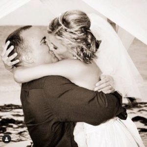 Heather posted her wedding picture on the day of their 7th Marriage Anniversary