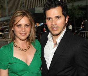 Justine Maurer with her husband, John Leguizamo