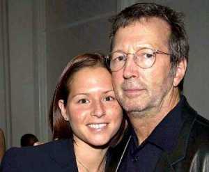 Melia and Eric Clapton Together in a frame