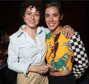 Roberta Colindrez with Alia Shawkat during an event