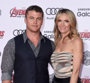 Samantha with her husband, Luke Hemsworth