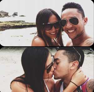 Aleisha ALlen with her boyfriend, Tahj Mowry