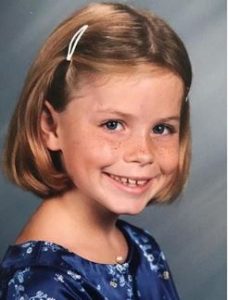 The childhood photo of Jessie Ennis