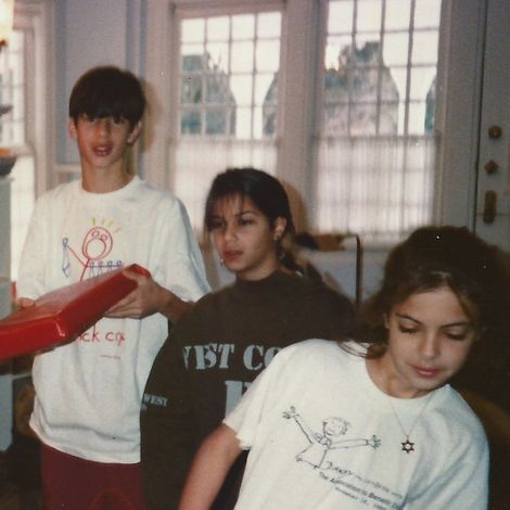 Mark Ronson's childhood picture with his sister