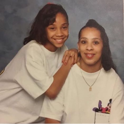 Terricka Cason with her mother