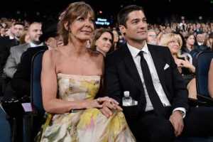 Allison Janney and Philip Joncas at the 2015 Creative Arts Emmys.