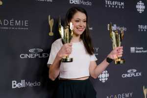 Tatiana Maslany at the 2017 Canadian Screen Awards at Sony Centre